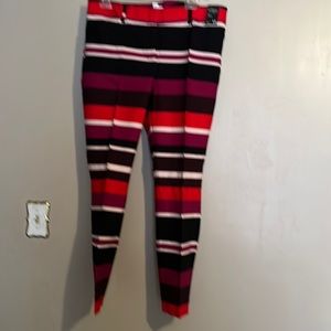 Striped ankle pants